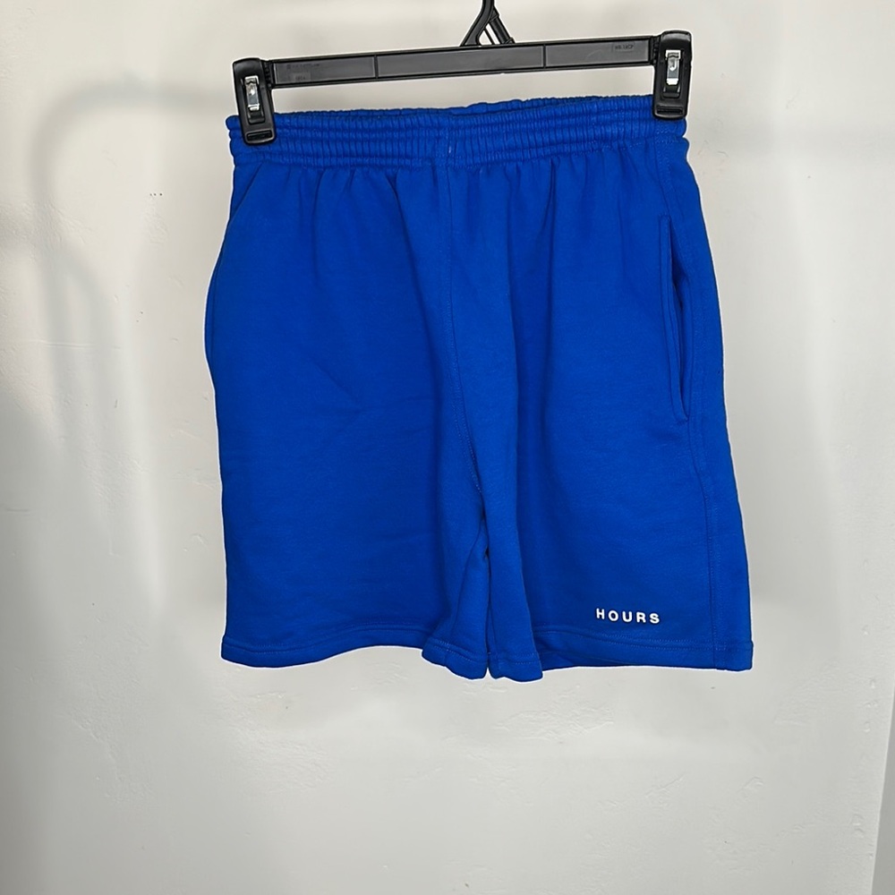HOURS Blue Casual Shorts